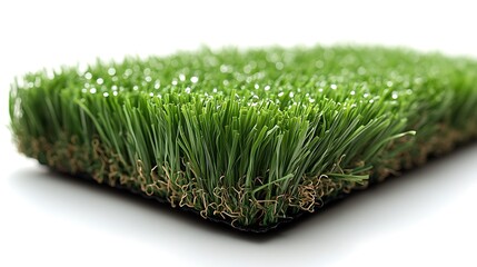 Lush green grass field close up high resolution picture