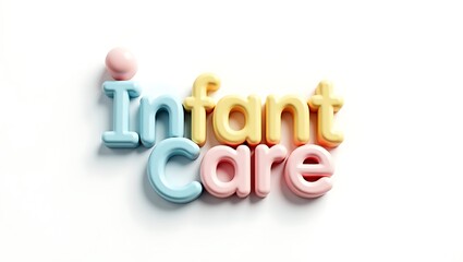 Creative play with colorful letters showcasing infant care ideas for parents