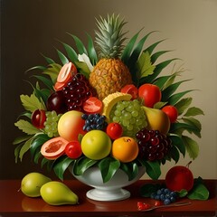 fruits on a plate