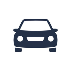 Car icon. Solid glyph series icon