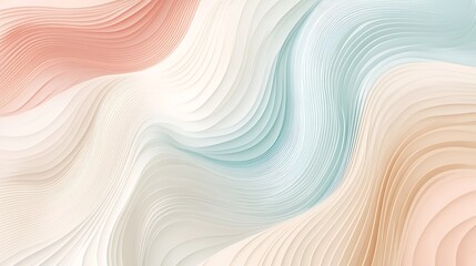 Obraz premium Pastel Wave Abstract Background.