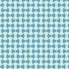 Wave pattern design in blue shades on a soft aqua background, seamless texture for wallpaper, wrapping paper, fabric, or banners