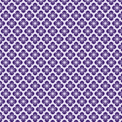 Seamless floral pattern in purple, intricate flower design, repeat background, violet texture for wallpapers, fabric, cards, banners, décor, and branding