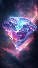 Magical cosmic diamond rendering high resolution picture