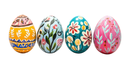PNG Easter eggs easter hand-painted easter eggs.