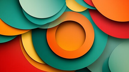 Abstract Colorful Overlapping Circles. (3)