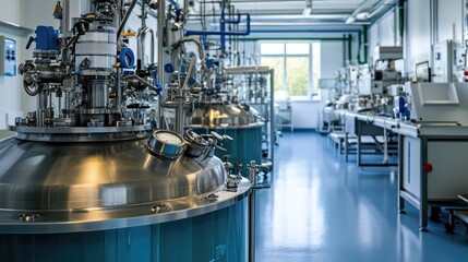 A synthetic rubber polymerization reactor producing high-performance rubber materials.