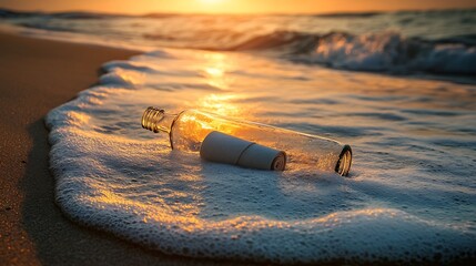 Message in a Bottle at Sunset Beach
