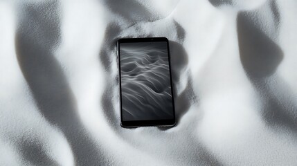 Minimalist Smartphone in White Setting