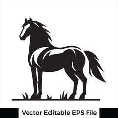 A horse  Standing with one leg raised