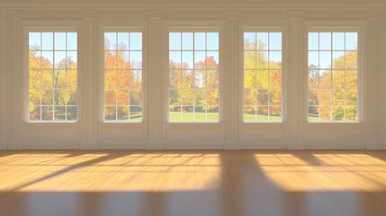 Autumnal Sunlight in a Classic Room