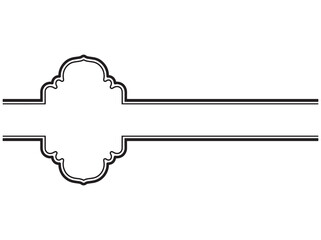 Eid Al Fitr Frame Line Art Background