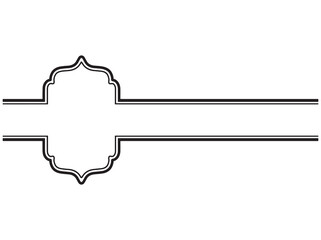 Eid Al Fitr Frame Line Art Background