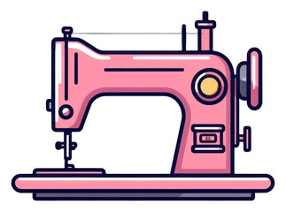 Fototapeta premium PNG Sewing machine line technology creativity.