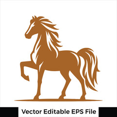 A horse  Standing with one leg raised