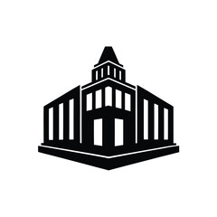 vector illustration of an old building