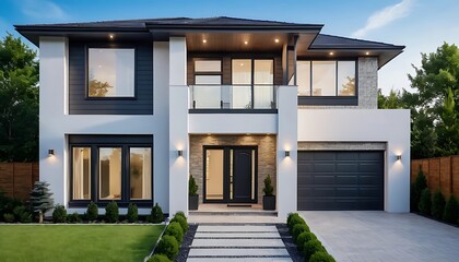 Sleek and Elegant House Exterior Photography with Fine Details