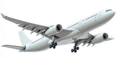 Obraz premium Airbus A330-300 Airplane in Flight