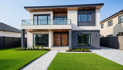 Sleek and Elegant House Exterior Photography with Fine Details