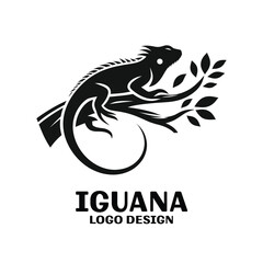 Iguana Vector Logo Design