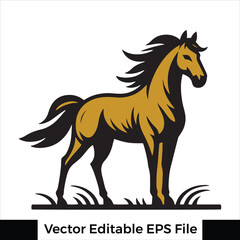 A horse  Standing with one leg raised