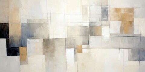 Abstract Watercolor background, wallpaper,Minimalist Boho style, shades of beige, cream, soft brown, linen texture,copy space