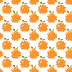 Seamless orange pattern background illustration