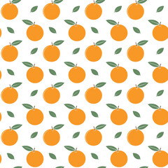 Seamless orange pattern background illustration