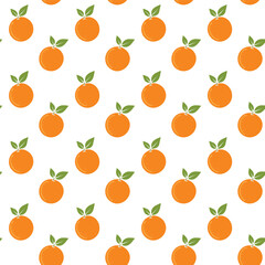 Hand drawn orange fruit pattern design