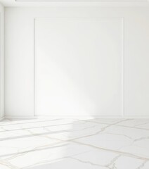 Obraz premium Elegant marble tile flooring against a clean white wall, elegant, texture, marble