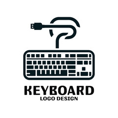 Keyboard Vector Logo Design