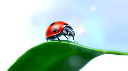 Obraz premium ladybird on a leaf