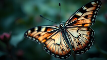 Fototapeta premium butterfly on a flower