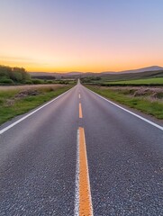 Sunset Road to Hills.