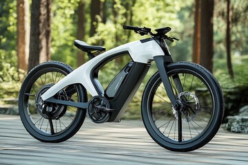 Fototapeta premium Sleek Electric Bicycle Design for Modern Urban Exploration