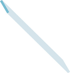 blue large icon on white background with shadows to put in web and merch designs