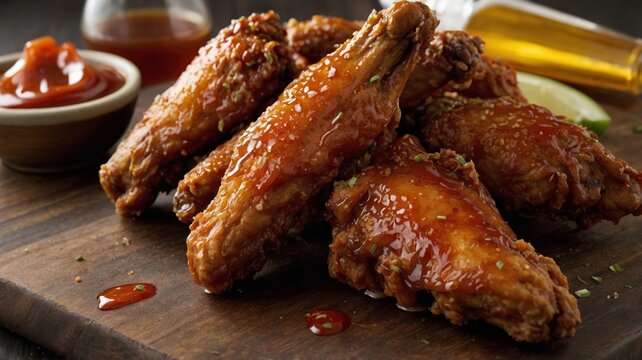 Crispy Spicy Buffalo Wings Ingredients: For the Wings: 2 lbs chicken wings, split into drumettes and flats 1 tablespoon baking powder (for extra crispiness) 1 teaspoon salt teaspoon black pepper