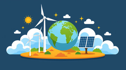 Sustainable Earth: Wind & Solar Power