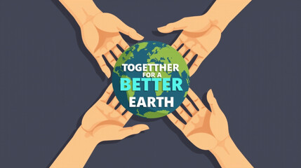 Hands Holding Earth - Better Planet Together