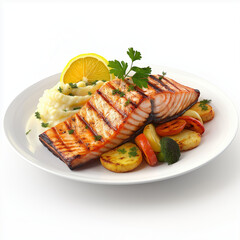 Pan-Seared Salmon with Roasted Vegetables