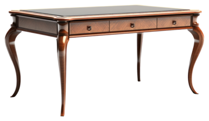 PNG Classic table desk furniture white background architecture.
