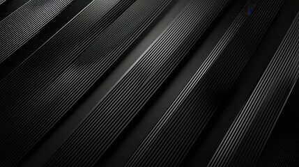 Obraz premium Dynamic Deep Black Diagonal Lines with Halftone Gradient for 3D Business Presentations