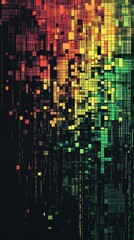 Obraz premium Abstract pixelated colorful digital art