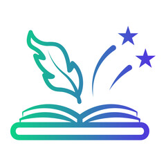 novel Line Gradient Icon