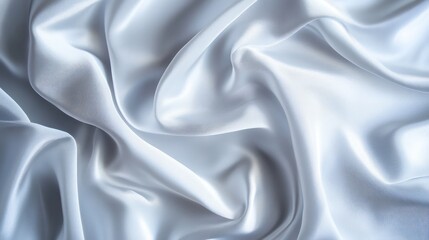 Fototapeta premium Abstract White Satin Fabric Texture