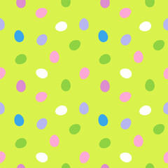 Vibrant Easter Eggs Seamless Background