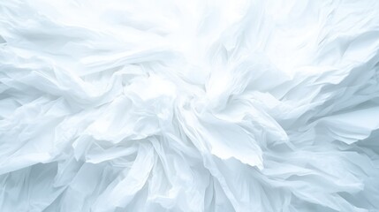 Obraz premium Crisp, crumpled white plastic sheets