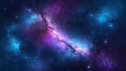 Fototapeta premium A breathtaking nebula tapestry across the vast cosmos.