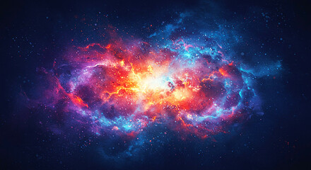 Obraz premium abstract watercolor space background