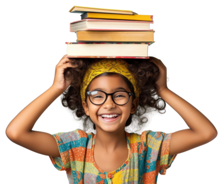 Glasses book publication smiling. - Powered by Adobe
